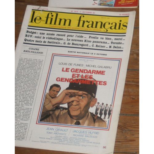 Film Francais Louis De Funes Michel Galabru Le Gendarme Et Les Gendarmettes / Nathalie Delon Interview 1/2p/  1915