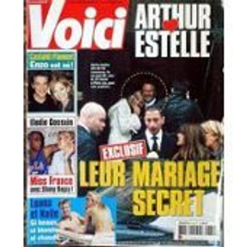 Voici Arthur & Estelle Lefebure 2p/ Flavie Flament 2p/ Elodie Gossuin Miss France & Stomy Bugsy 2p/ Clotilde Courau 1p/ Rania De Jordanie 1/2p/  849