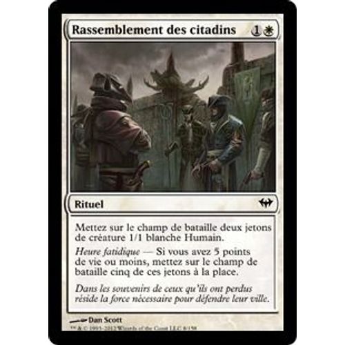 Magic The Gathering - Rassemblement Des Citadins (Gather The Townsfolk) - Obscure Ascension - Commune