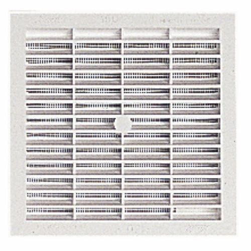 Grille de ventilation à visser ou à coller, avec moustiquaire, 131x131, 100cm2 - B114 NICOLL