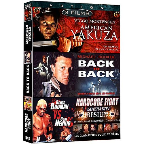 Action - Coffret 3 Films : American Yakuza + American Yakuza 2 - Back To Back + Hardcore Fight - Pack