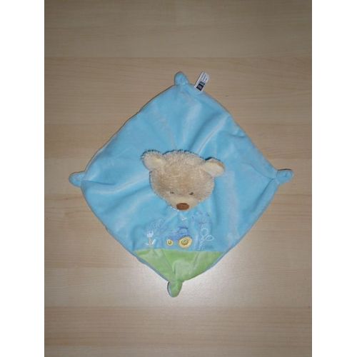 Carré Plat Ours Motif Tracteur Tex Baby