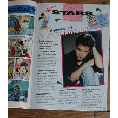 Le Journal De Mickey Renaud Hantson 1p/ Fiche Collector Pete Sampras 2008