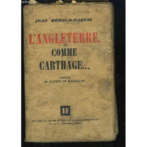 L'angleterre Comme Carthage ...