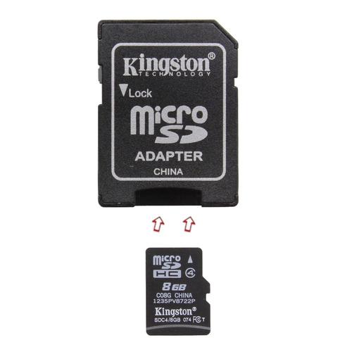 8Go Carte mémoire pour Canon PowerShot G12 (micro SD, adaptateur SD)