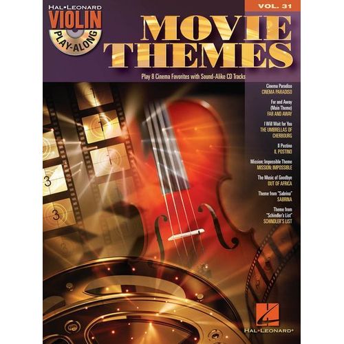 Movie Themes Violin Play-Along Volume 31 - Book/Online Audio