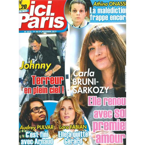 Ici Paris 0.003516 Carla Bruni Sarkzoy, Johnny Hallyday, Athina Onassis, Lara Fabian