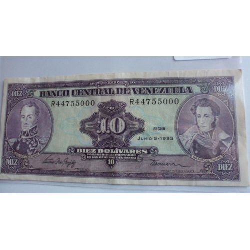 Venezuela 10 Bolivares 1995