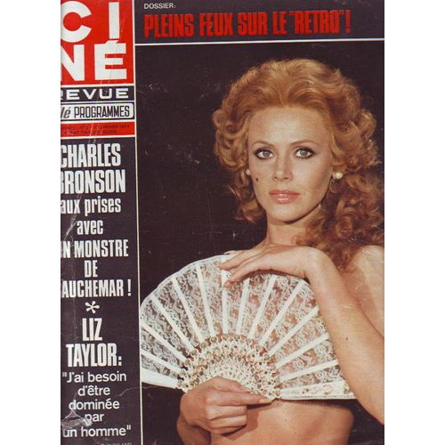 Cine Revue Britt Ekland 1p + Poster Nue/ Charles Bronson 5.5p/ Liz Taylor 3p/ Margaux Hemingway 1p/ Sylvia Kristel Charles Vanel 4p/ Pierre Larquey 4p/ Dominique Sanda 1/2p/ Cassius Clay 2p/ Victor Lanoux / Adjani Dutronc Dos De Couv 2