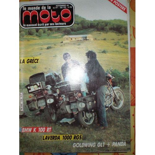 Le Monde De La Moto La Gréce Bmw K 100 Rt Laverda 1000 Rgs Goldwing Gl1 + Panda Harley 750 Wla De 1943 N°  118