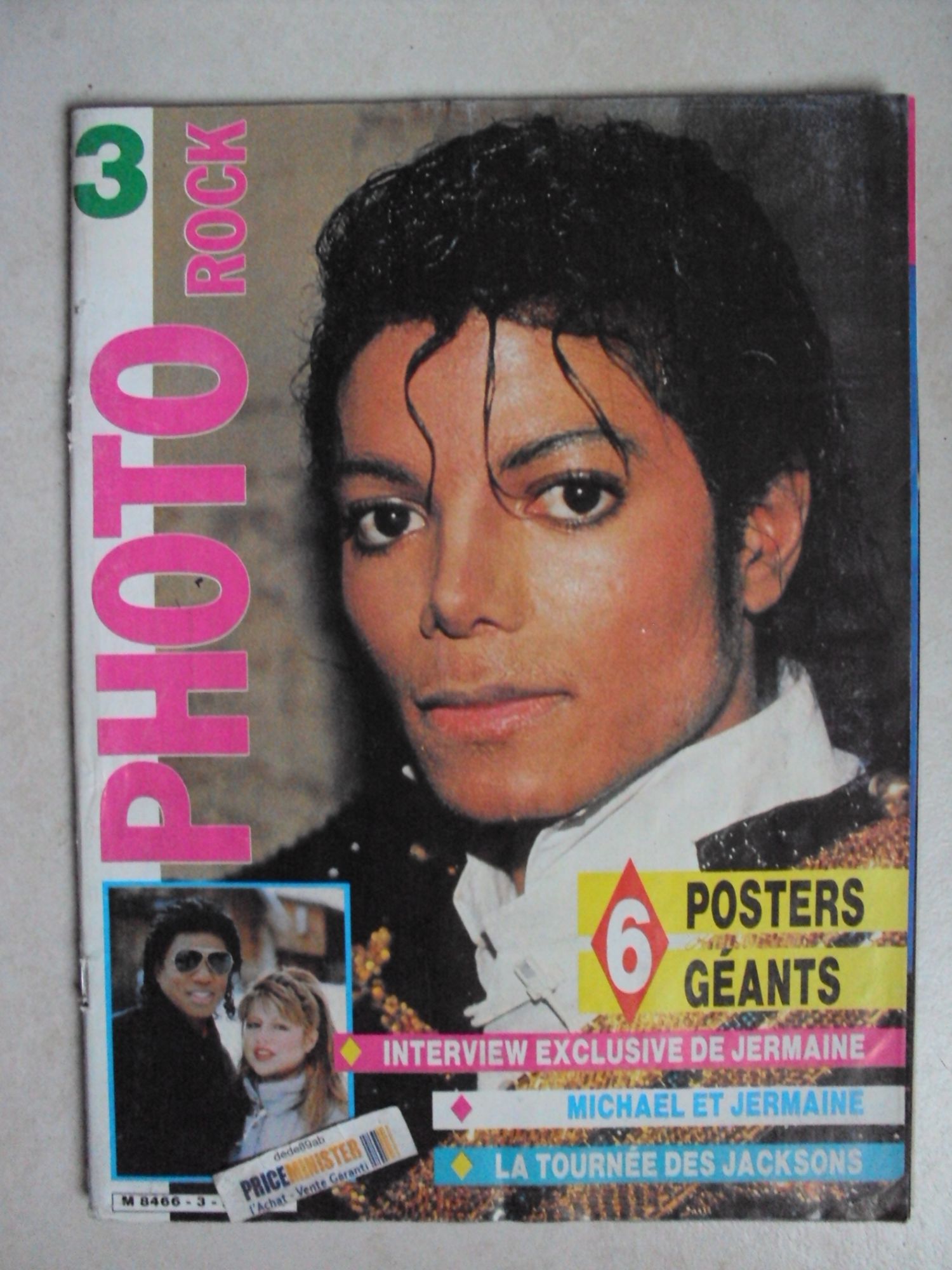 Photo Rock N° 3  Michael Jackson - Germaine & Pia Zadora - L' Epopée Du Victory Tour - 6 Posters...