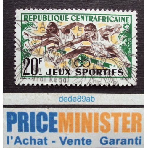 Centrafrique.. 20f République Centrafricaine. " Jeux Sportifs " Oblitéré.