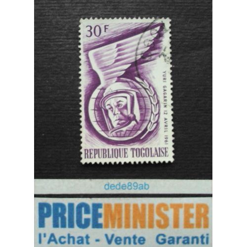 Togo.. 30f République Togolaise.12 Avril 1961 Yuri Gagarin (1934-1968) Oblitéré.