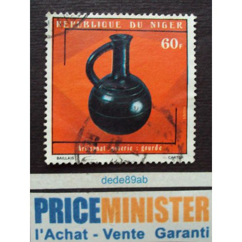 Niger.. 60f République Du Niger. Artisanat Poterie : Gourde. Oblitéré.