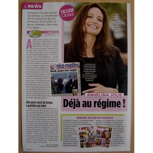 Closer N°162, Coupure De Presse, Angelina Jolie