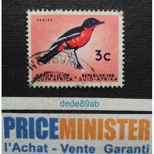 Afrique Du Sud.. 3c South Africa (Inscrit Bilingue) Oiseau : Smrike . Oblitéré.