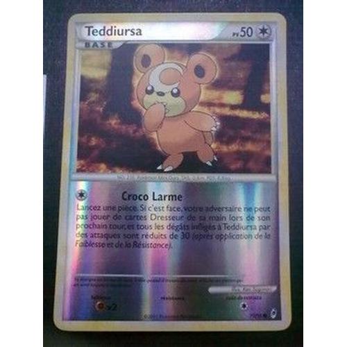 Carte Pokemon - Teddiursa - Holo Reverse Commune 73/95 - Appel Des Legendes