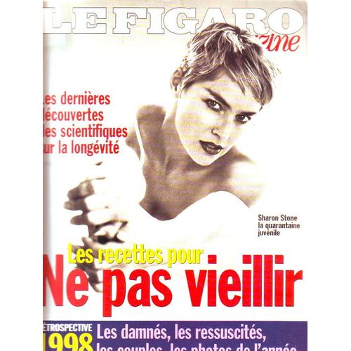 Figaro Magazine Larry Flynt 1/2p/ Sharon Stone 1p/ Claudia Cardinale 1/2p/ Virenque 1p/ Spice Girls 1/2p/ Sandra Bullock 1p/ Muriel Robin 2p/ Sylvie Joly 1.5p/ Jean Marie Perier Photos De Vartan Hardy Bardot Dutronc Antoine 2p/ Doisneau 2p/  16911