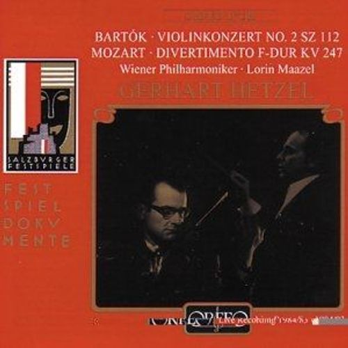 Concerto Pour Violon No. 2 - Divertimento K. 247 - Gerhart Hetzel, Violon
