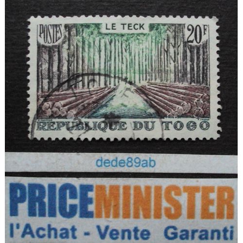 Togo.. 20f République Du Togo. Le Teck . Oblitéré.