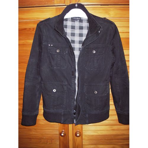 Blouson Overgame , 100% Coton De Couleur Noir ,Taille 14 Ans .