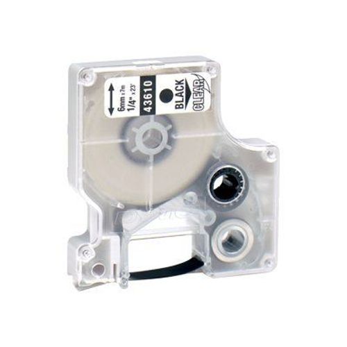 DYMO D1 - Ruban d'étiquettes auto-adhésives - noir sur transparent - rouleau (0,64 cm x 7 m) 1 rouleau(x) - pour LabelMANAGER