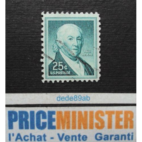 Etats-Unis.. 25c U.S.Postage. " Paul Revere " Oblitéré.