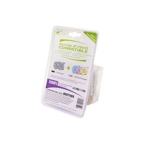 CDiscount - Pack de 5 - noir, jaune, cyan, magenta - cartouche d'encre - pour Brother DCP-167, 193, 195, 197, 365, 373, 375, 377, 395, J715, MFC-255, 295, 795, J615