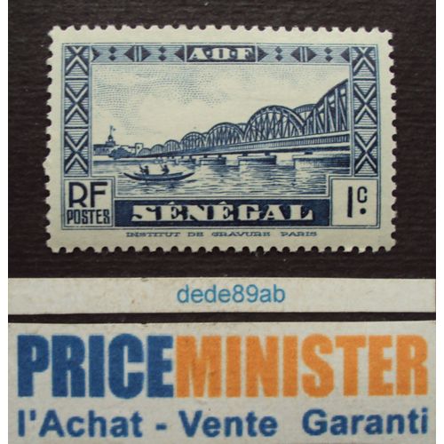 Sénégal.. 1c R F  Afrique Occidentale Française. Pont Faidherbe. Neuf (Avec Gomme).
