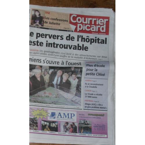 Le Courrier Picard Juliette Greco Couverture + 1 Page D'interview  20565