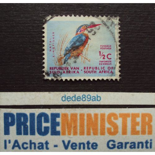 Afrique Du Sud.. 1/2c South Africa (Inscrit Bilingue) Oiseau : Natal Kingfisher (Martin-Pêcheur) Oblitéré.