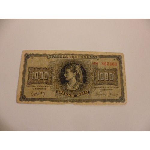 Gréce 1000 Drachme 1942