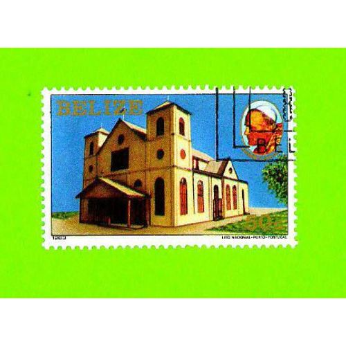 Timbre Oblitéré Used Mint Stamp Selo Carimbado 50c Jean Paul Ii Belize 1983