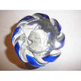 60 mm HDCRYSTALGIFTS Presse-papier 3D en forme de grande roue avec boule de cristal et support de fleurs plaqué argent