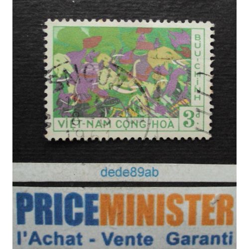 Vietnam.. 3 Dongs Viet-Nam Cong-Hoa. Eléphants . Oblitéré.