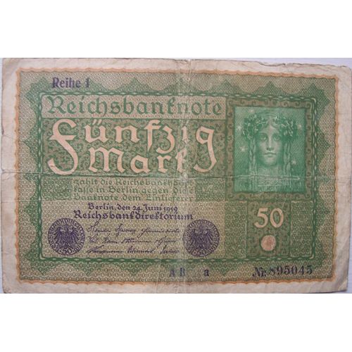 Billet  50mark Allemagne 1919