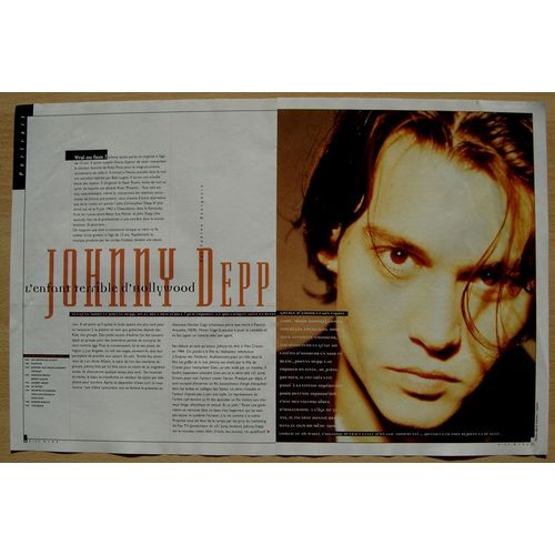 Ciné Live N°1, Coupure De Presse, Johnny Depp