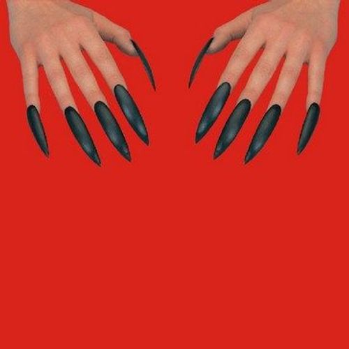 Set 10 Ongles Adhésives Rigides Noires_6153