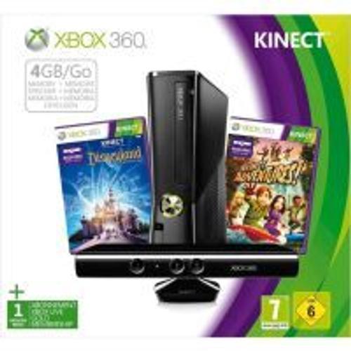 Xbox 360 4go + Kinect  + Adventures +  Disneyland Kinect