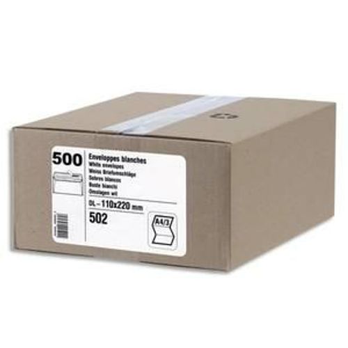 Boîte De 500 Pochettes Kraft Auto-Adhésives 90g Format B5 176x250mm
