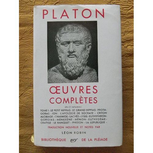 Platon - Oeuvres Complètes - Volume 1 -