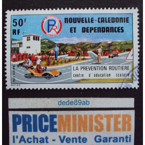 Nouvelle-Calédonie.. 50f Poste Aérienne R F  Prévention Routière. Centre D'éducation Scolaire. Oblitéré.