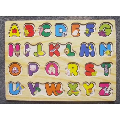 Puzzle Alphabétique En Bois