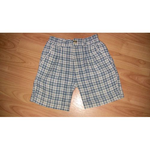 Bermuda Bleu Et Blanc 2 Ans