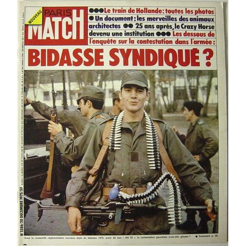 Paris Match N° 1386 : Coluche / Ford / Berlinger / Cohn-Bendit / Crazy Horse / Giscard / Reagan