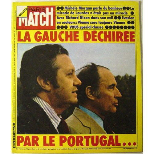 Paris Match N° 1370 : Morgan / Lourdes / Nixon / Vienne / Portugal / Giscard / Mathieu / Johnny