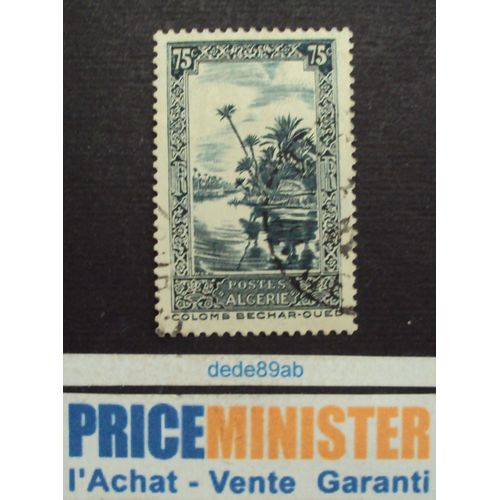 Algérie.. R.F. 75c  Colomb Bechar - Oued. Oblitéré