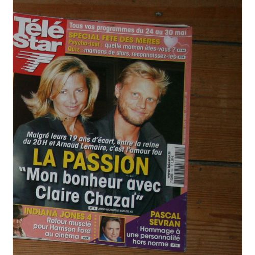 T.Star Claire Chazal 3p/ Harrison Ford 1.5p/ Rafael Nadal Tennis 1p/ Pascal Sevran 2p/ Louis Garrel 1/2p/ Lepers 1/2p/ Jeanne Mas 1p/ Ingrid Chauvin 1p/ Heather Locklear 1p/ Eve Angeli 1p/ Playboy 1p/ Hunter Tylo Amour Gloire & Beaute 1p/  1651