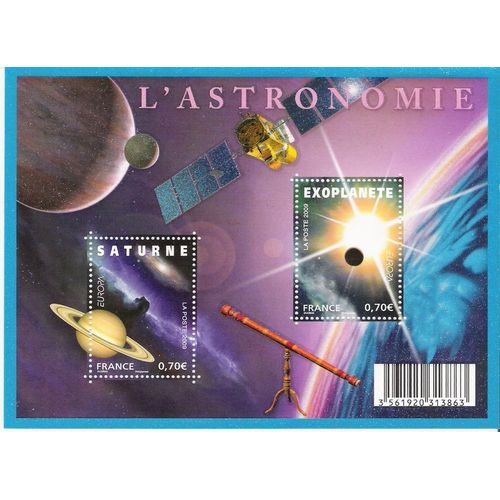 Feuillet Timbres L'astronomie 2009