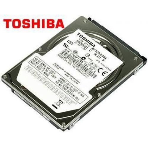 Toshiba MK2555GSX - Disque dur - 250 Go - interne - 2.5" - SATA 3Gb/s - 5400 tours/min - mémoire tampon : 8 Mo